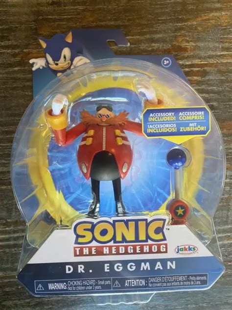 SONIC THE HEDGEHOG Dr Eggman With Checkpoint 4 Action Figure Toy Jakks