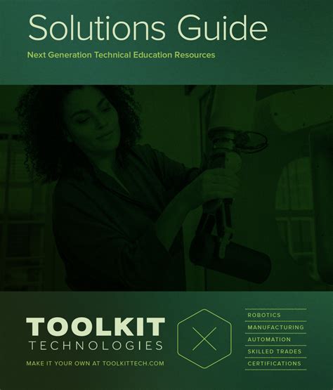 2024 Toolkit Technologies Technical Education Solutions Toolkit