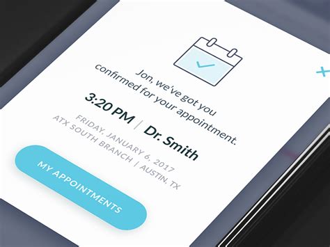 Appointment Confirmation Web Design Websites App Ui Design Appointments