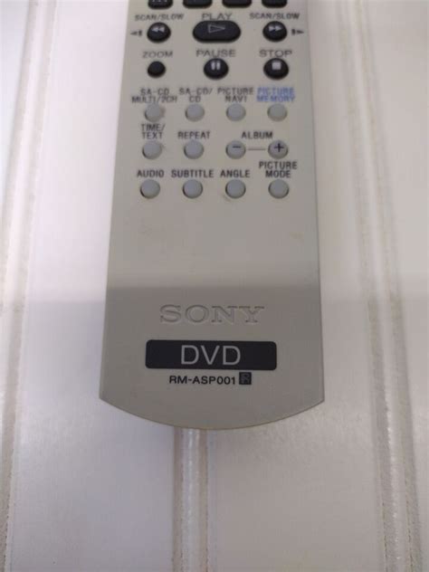 Genuine Sony Rm Asp Oem Remote Control Disc Explorer Dvd Dvp