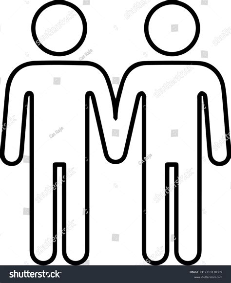 Male Same Sex Love Icon Out Stock Vector Royalty Free Shutterstock