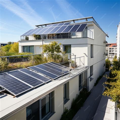 Premium Photo | Harnessing Solar Power Empowering Duplex Flats with