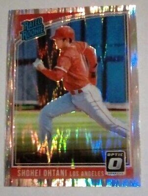 Shohei Ohtani 2018 Panini Donruss Optic Rated Rookie Shock Prizm SP 56