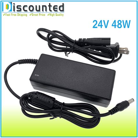 24V DC 2A Power Supply Adapter 100 240V AC Input 24 VDC 2Amp Output 5