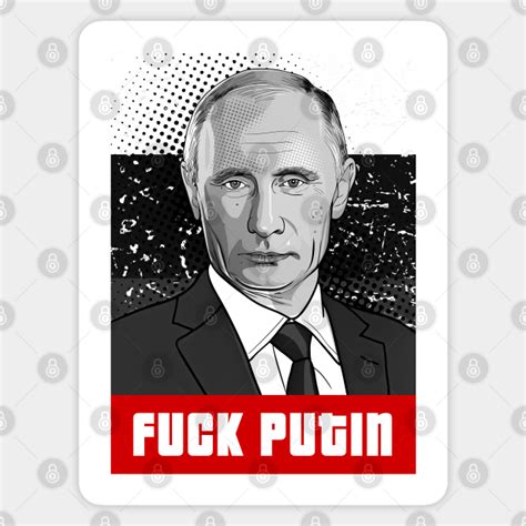 Fuck Putin Ukraine Sticker TeePublic