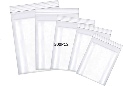 SAVITA 150 Pièces 3 Tailles Sachets Plastiques Zip Sacs Étanches à