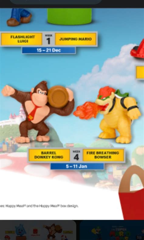 Mcdonalds Donkey Kong And Bowser Happy Meal Toys Hobbies And Toys Toys