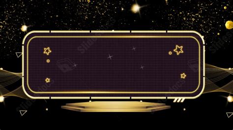 Golden Gold Black Triangle Line Wind Powerpoint Background For Free