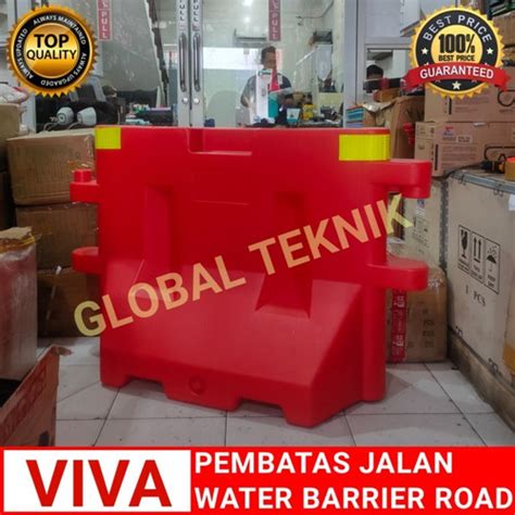 Jual Road Water Barrier Pembatas Jalan Merk Viva Barrier Road Orange