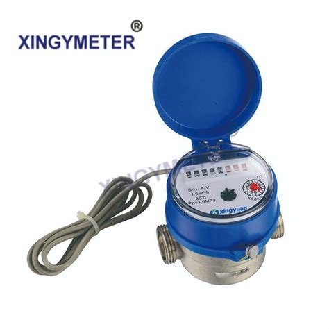 Single Jet Dry Type Water Meter With Pulse Dn China Water Meter And