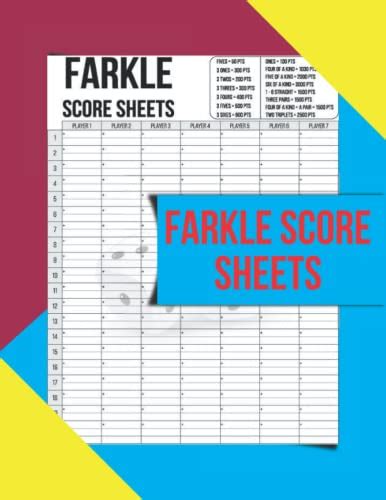 Farkle Score Sheets Handy Farkle Classic Dice Game Score Pads By P