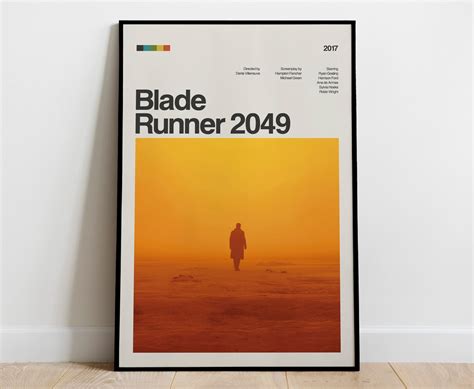 Cartel De La Pel Cula Blade Runner Impresi N De P Ster Etsy Espa A