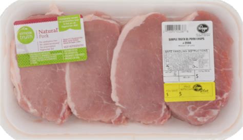 Simple Truth™ Natural Thin Cut Boneless Pork Chops About 4 Per Pack 1 Lb Kroger