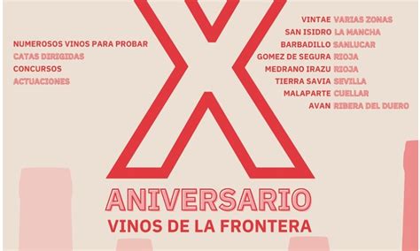 Vinos de la Frontera celebra hoy su X Aniversario con la celebración de