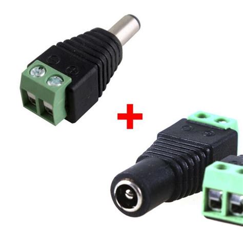 Par Conector Plug P4 Macho Femea Borne Conector Para Camera VilelaGG