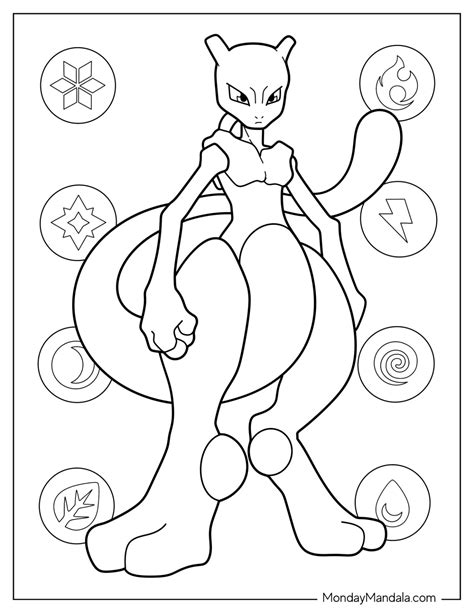 20 Mewtwo Coloring Pages (Free PDF Printables)