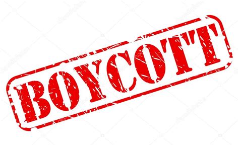 Boycott Red Stamp Text Stock Vector Image By Pockygallery