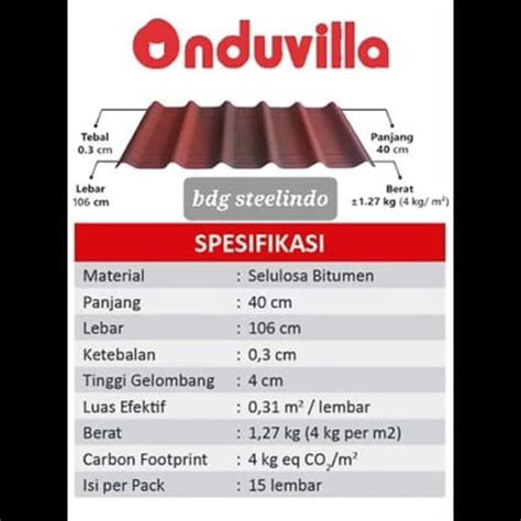 Jual Atap Genteng Onduvilla Atap Kanopi Shopee Indonesia