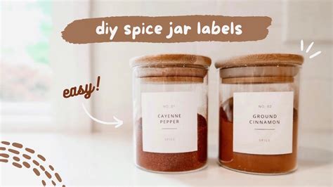 DIY SPICE JAR LABELS WITH CRICUT Pantry Organization Labels Diy