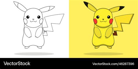 Pikachu from pokemon Royalty Free Vector Image