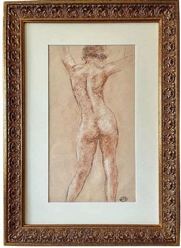 French Nude Female Drawing By Aristide Maillol 1861 1944 Item