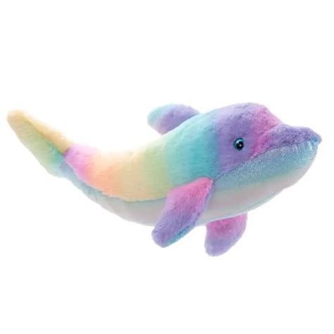 Rainbow Dolphin 20 Plush Kazoo Toys