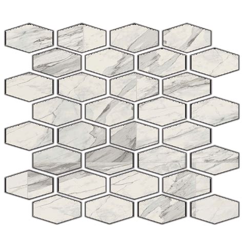 Florim Usa Epic Mosaic Hexagon Polished Apuano