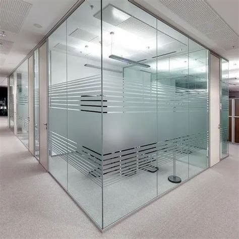 Transparent Plain Office Cabin Glass Partition At Rs 250 Square Feet In