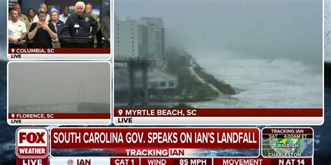 South Carolina Gov Speaks As Hurricane Ian Nears Landfall Latest