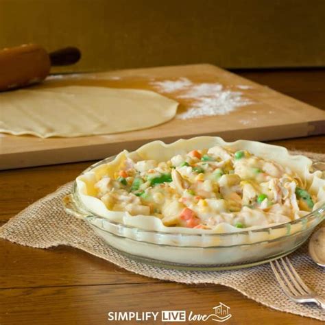 How To Make Homemade Turkey Pot Pie From Scratch Simplify Live Love