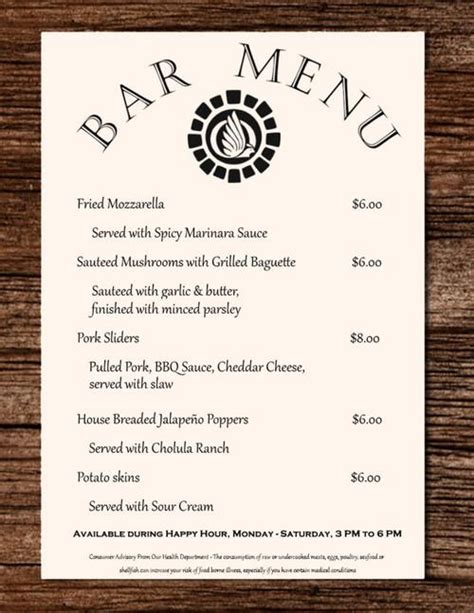 The Grill at Quail Creek menu in Green Valley, Arizona, USA