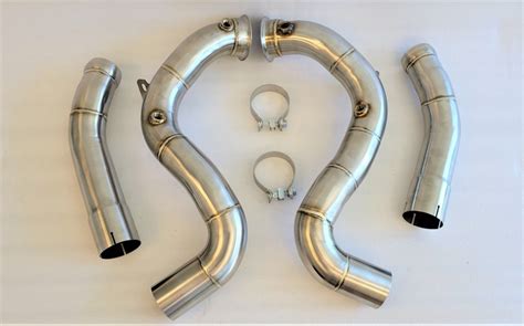 Turbo Catless Downpipe For Mercedes Benz C63 C63S AMG M117 W205 2015