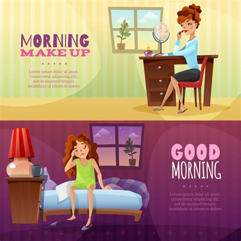 Good Morning Horizontal Banners 481632 Vector Art At Vecteezy