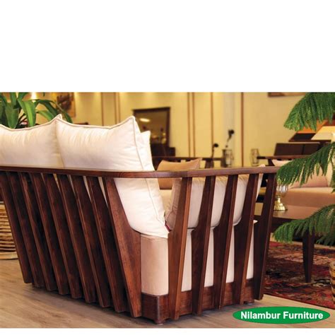 Kerala Style Wooden Sofa Set | Baci Living Room