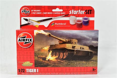 Airfix Tiger 1 Tank 1:72 Starter Set Model A55004