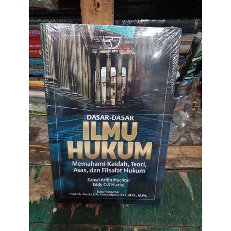 Jual Dasar Dasar Ilmu Hukum By Zainal Arifin Muchtar Shopee Indonesia