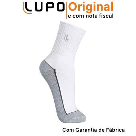 Kit 6 Pares de Meia Esportiva Cano Longo Algodão Confortavel Sport