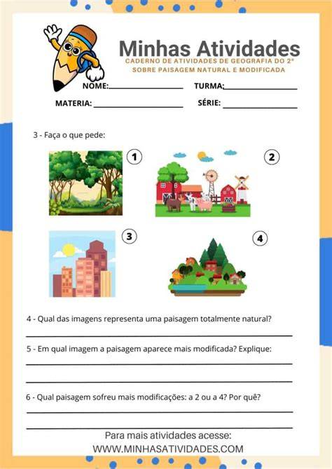 Paisagem Natural E Modificada: Geografia Para 2° Série!