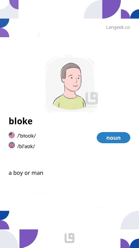 Definition & Meaning of "Bloke" | Picture Dictionary