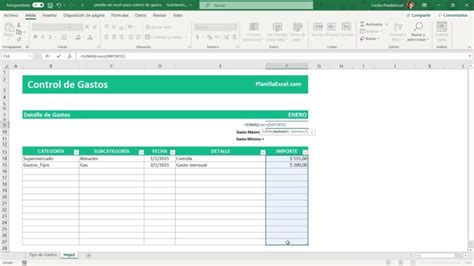 Cómo Hacer Una Planilla En Excel Para Controlar Tus Gastos Recursos Excel