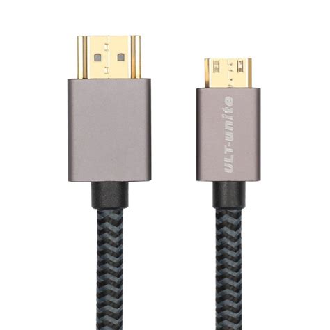 Ult Unite Gold Plated Head Hdmi Male To Mini Hdmi Male Nylon