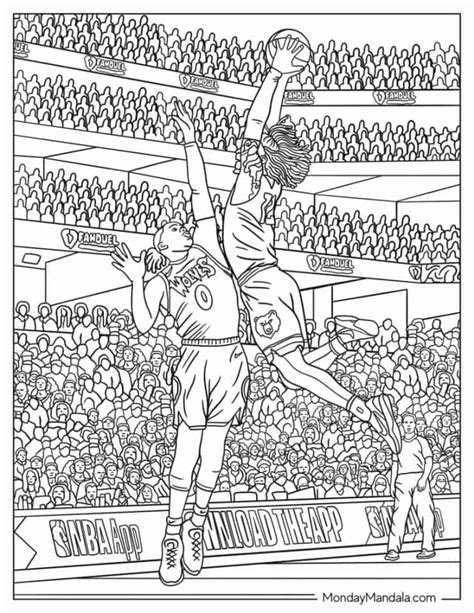 30 Nba And Basketball Coloring Pages Free Pdf Printables