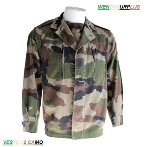 Veste de treillis F2 camouflage OTAN CE armée française OCCASION