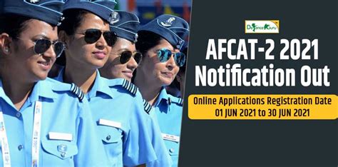 AFCAT 2 2021 Online Application Notification Exam Date Out