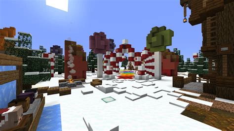 Winter Wonderland Themed Survival Spawn Minecraft Map