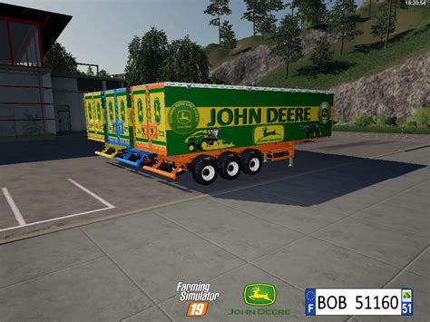 Fs19 Pack Trailer John Deere By Bob51160 V10 Fs19 Mod