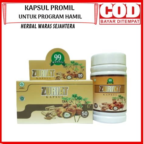 Kapsul Buah Zuriat Promil Original Herbal 99 Kapsul Zuriyat Untuk