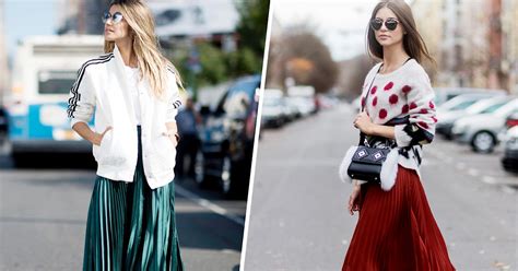 How To Wear Pleated Skirts Sneakers Cardigans And More