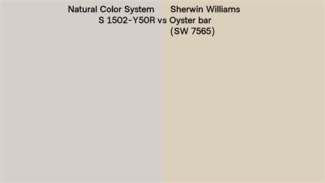 Natural Color System S 1502 Y50r Vs Sherwin Williams Oyster Bar Sw