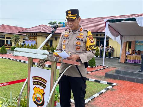 Polres Mukomuko Gelar Apel Operasi Keselamatan Nala Media Polri